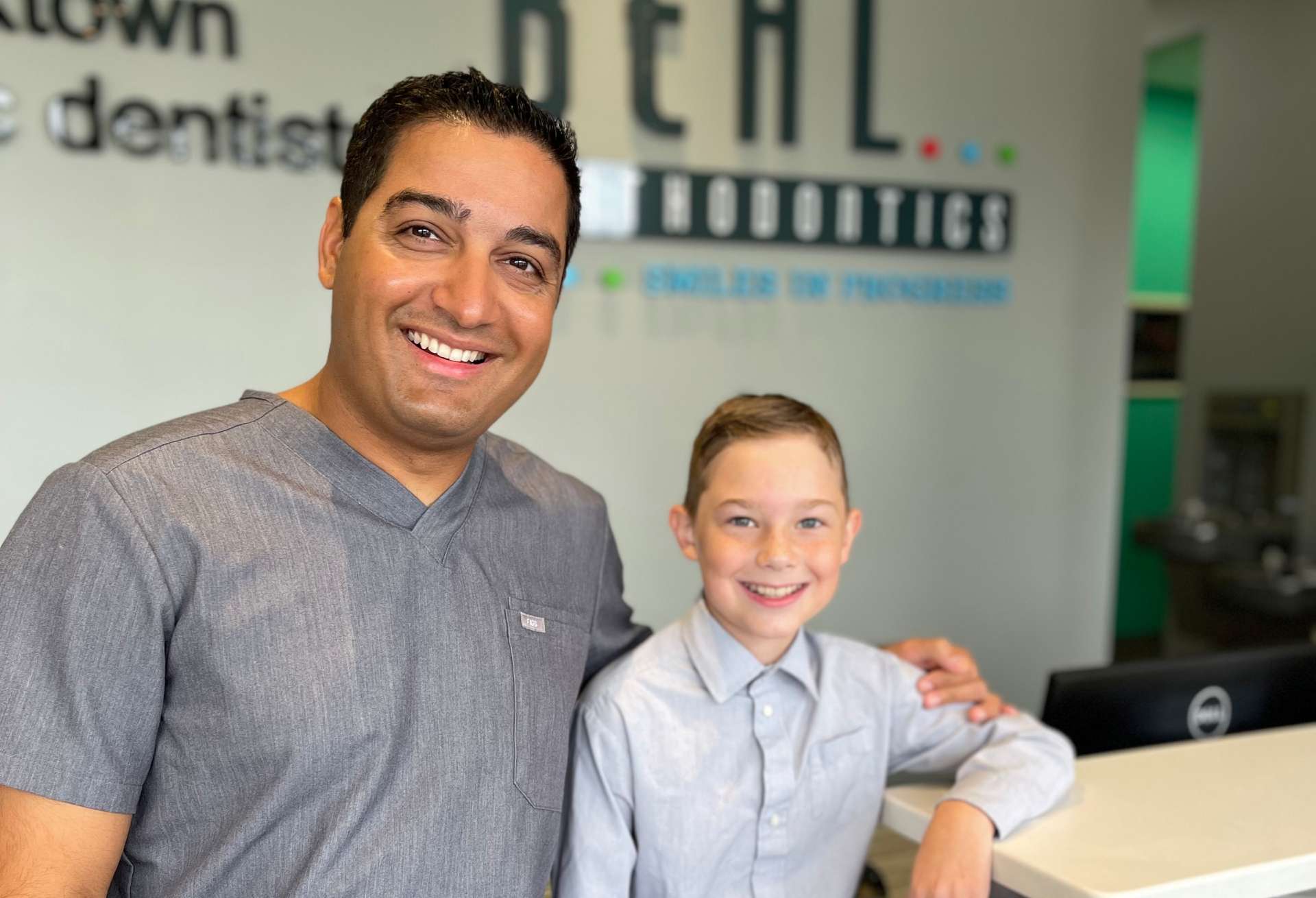 Happy kids smiling at Behl Orthodontics
