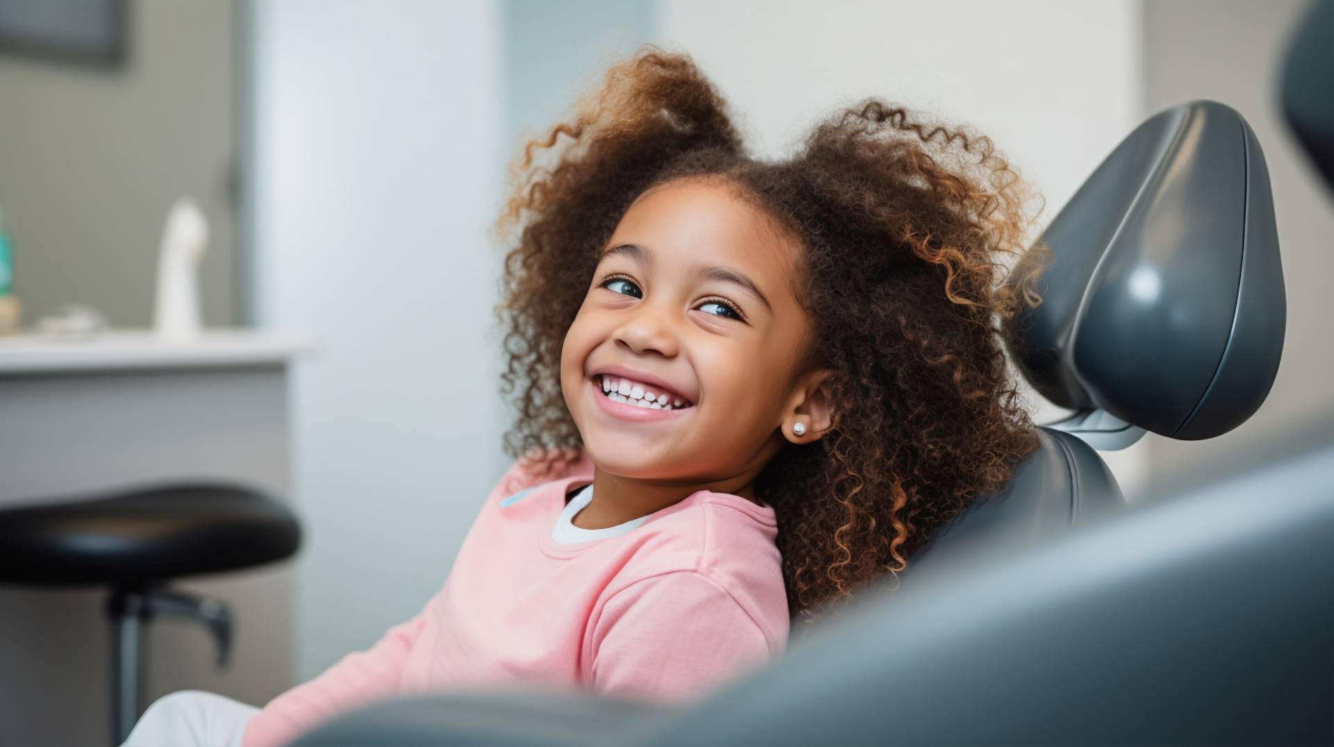 Happy young patient with braces smiling at Behl Orthodontics